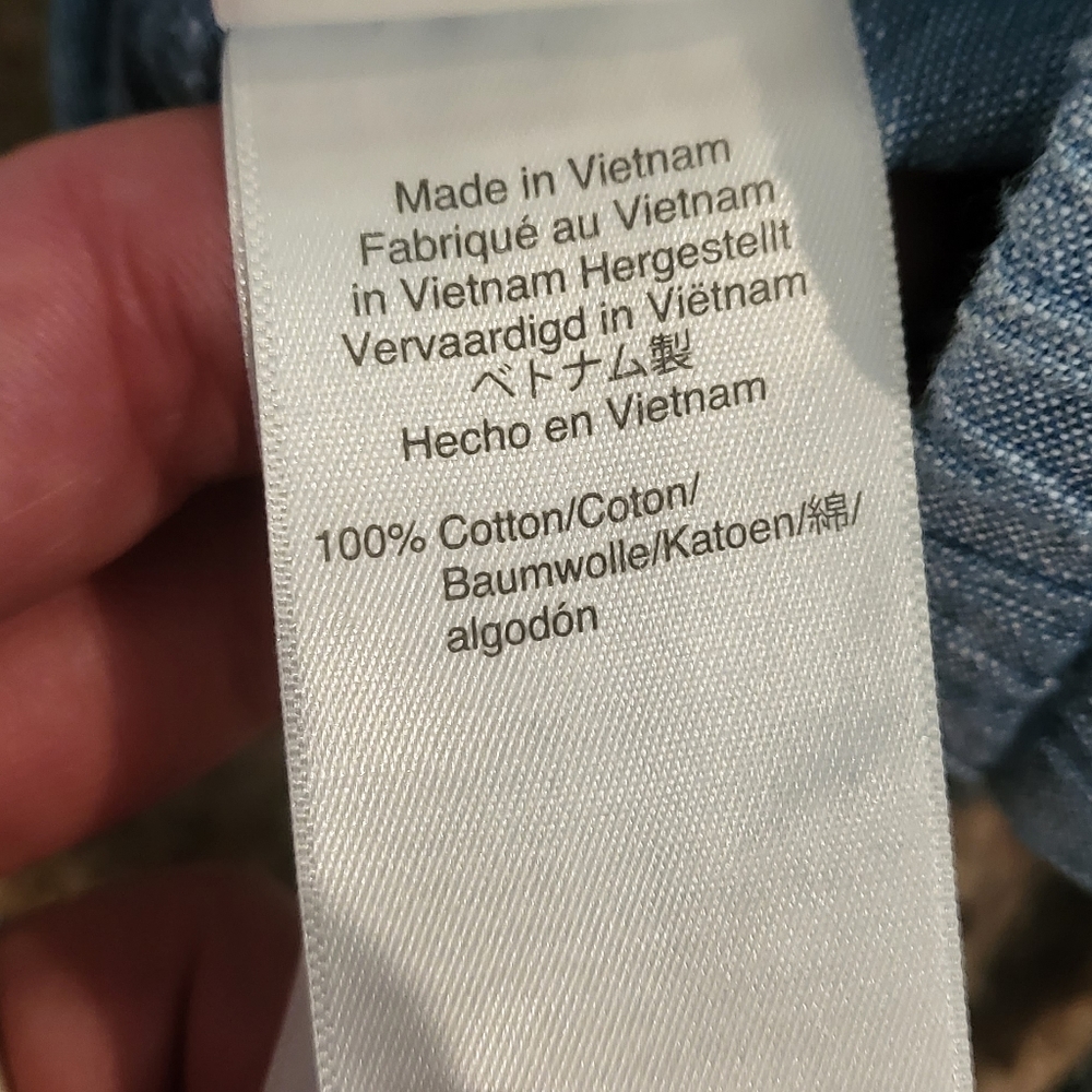 J Crew Drawstring Chambray Shorts, Size M - image 5